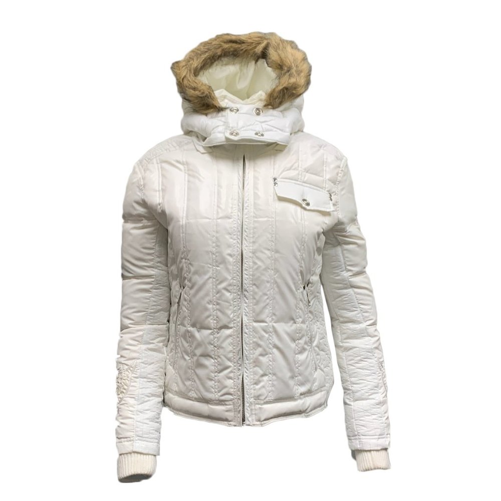 Royalty by Raw7 Puffer Jacket with Hood "Heart" - White